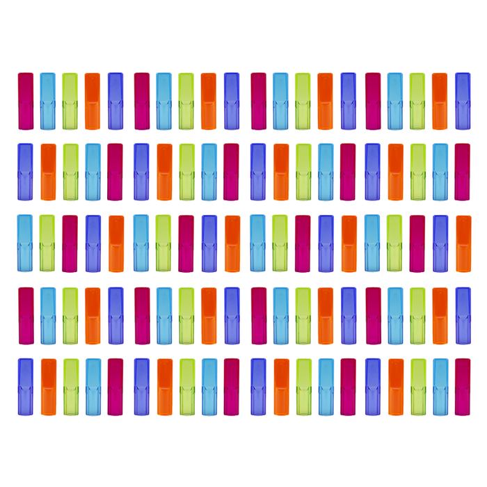 Safety Caps for hobby knives and craft knives and xacto style knives. Assorted colors. Plastic. Made in the USA.